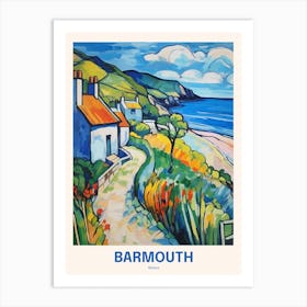Barmouth Wales 3 Uk Travel Poster Art Print