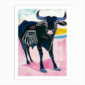 Bull Illustration 5 Art Print