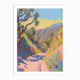 Abstract Runyon Canyon Painting 1 Art Print