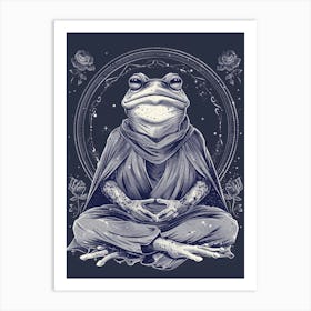 Frog Meditation Art Print