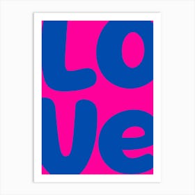 Love Blue Art Print