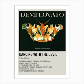 Dancing With The Devil By Demi Lovato Poster Art Print