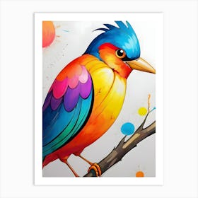 Colorful Bird -Reimagined Art Print