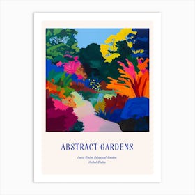 Colourful Gardens Lewis Ginter Botanical Garden Usa 1 Blue Poster Art Print