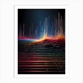 Abstract Wave Pattern 1 Art Print