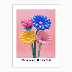 Dreamy Inflatable Flowers Poster Cornflower 1 Art Print