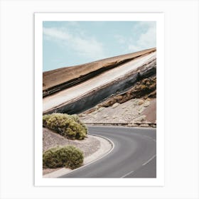 Road in the middel of Teide National Park, Tenerife, Canary Islands Art Print