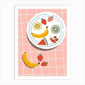 Fruit Plate Art Print