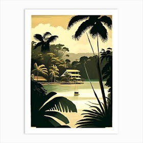 Bocas Del Toro Panama Rousseau Inspired Tropical Destination Art Print