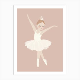 Ballerina nursery wall art, kids room prints, playroom decor Art Print