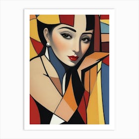 Abstract Woman 6 Art Print