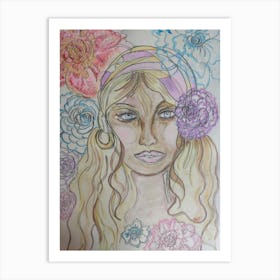 Flower Girl Art Print