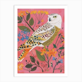 Spring Birds Snowy Owl 4 Art Print