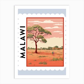 Malawi Travel Stamp Poster Art Print