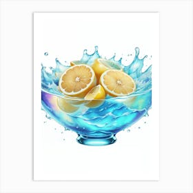 Lemons In A Bowl Art Print