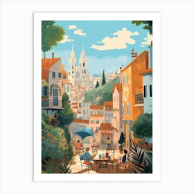 Haifa Israel 4 Illustration Art Print