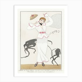 Costumes Parisiens No 9, George Barbier Art Print