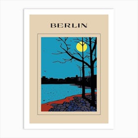 Minimal Design Style Of Berlin, Germany 3 Poster Art Print