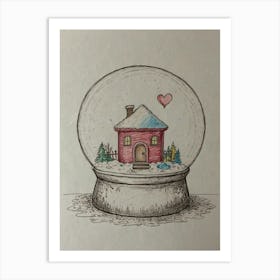 Snow Globe 6 Art Print