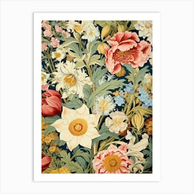 Floral Tapestry 1 Art Print