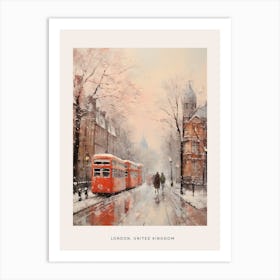 Dreamy Winter Painting Poster London United Kingdom 4 Art Print