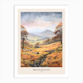 Brecon Beacons National Park Wales Uk Trail Poster Art Print