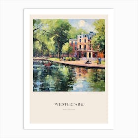 Westerpark Amsterdam Netherlands Vintage Cezanne Inspired Poster Art Print