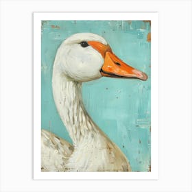 White Goose Art Print