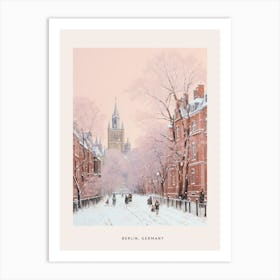 Dreamy Winter Painting Poster Berlin Germany 1 Art Print