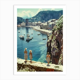 Vintage Vacations. Vlora, Albania (II) Art Print