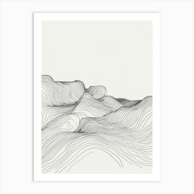 Abstract Line Drawing 4 Art Print