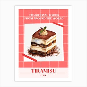 Tiramisu Italy 1 Foods Of The World Art Print