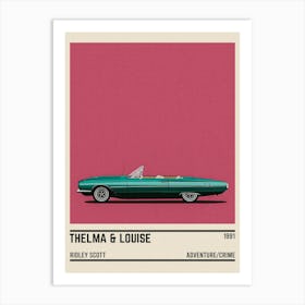 Thelma And Louise Car Art Print