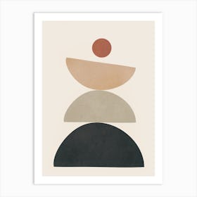 Shape Balance 01 Art Print