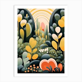 Garden Abstract Minimalist 1 Art Print
