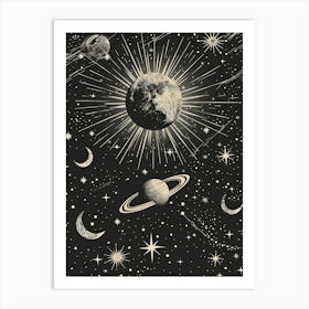 Cosmic universe Art Print