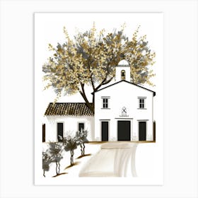 Santa Cruz Church Art Print