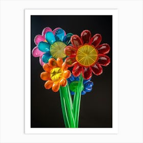 Bright Inflatable Flowers Daisy 4 Art Print