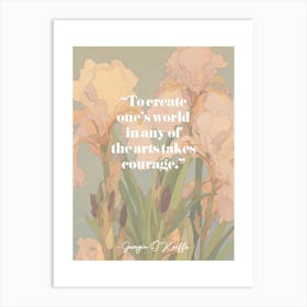 Artist Quote O Keefe Art Print