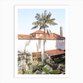 Tenerife Palmtree View Art Print