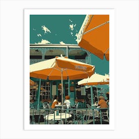 Cafe Du Monde Retro Pop Art 3 Art Print