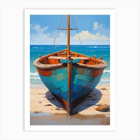 Boat On The Beach 2 Art Print