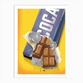 Chocolate Bar Commercial Art Print