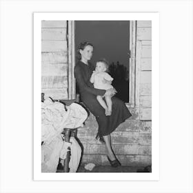 Daughters Of The Allen Family Near Morganza, Louisiana, Sitting In The Window By Russell Lee Art Print