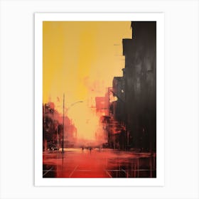 Sunset In The City Art Print