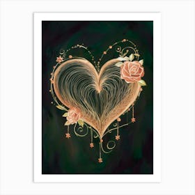 Heart Of Gold 4 Art Print