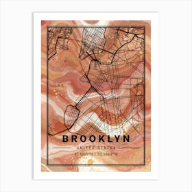 Brooklyn Map Art Print