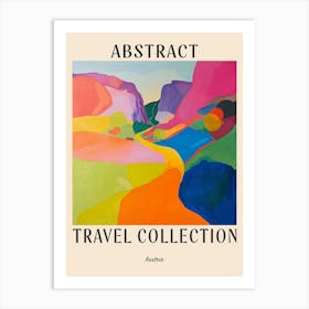 Abstract Travel Collection Poster Austria 3 Art Print