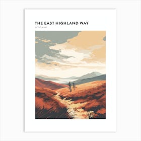 The East Highland Way Scotland 4 Hiking Trail Landscape Poster Art Print