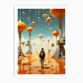 Air balloon Surreal Art Art Print